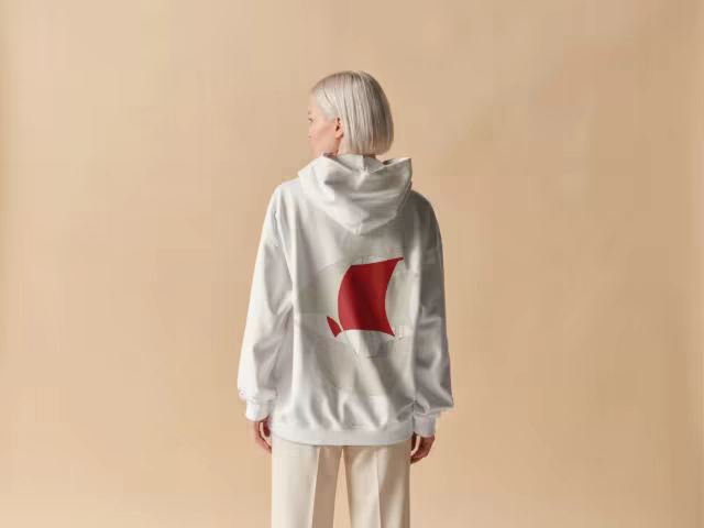 Oversized Hoodie Mockup From the Back