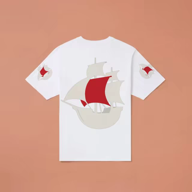 Flat Lay T-Shirt Mockup on Terracotta