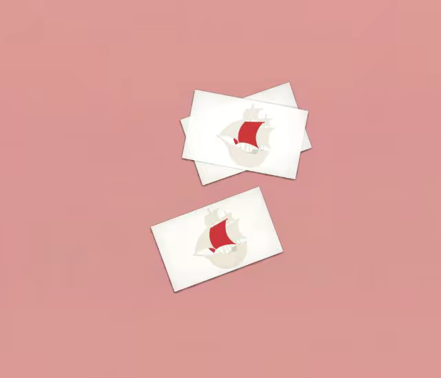 Business Card Mockup Trio on Dusty Rose
