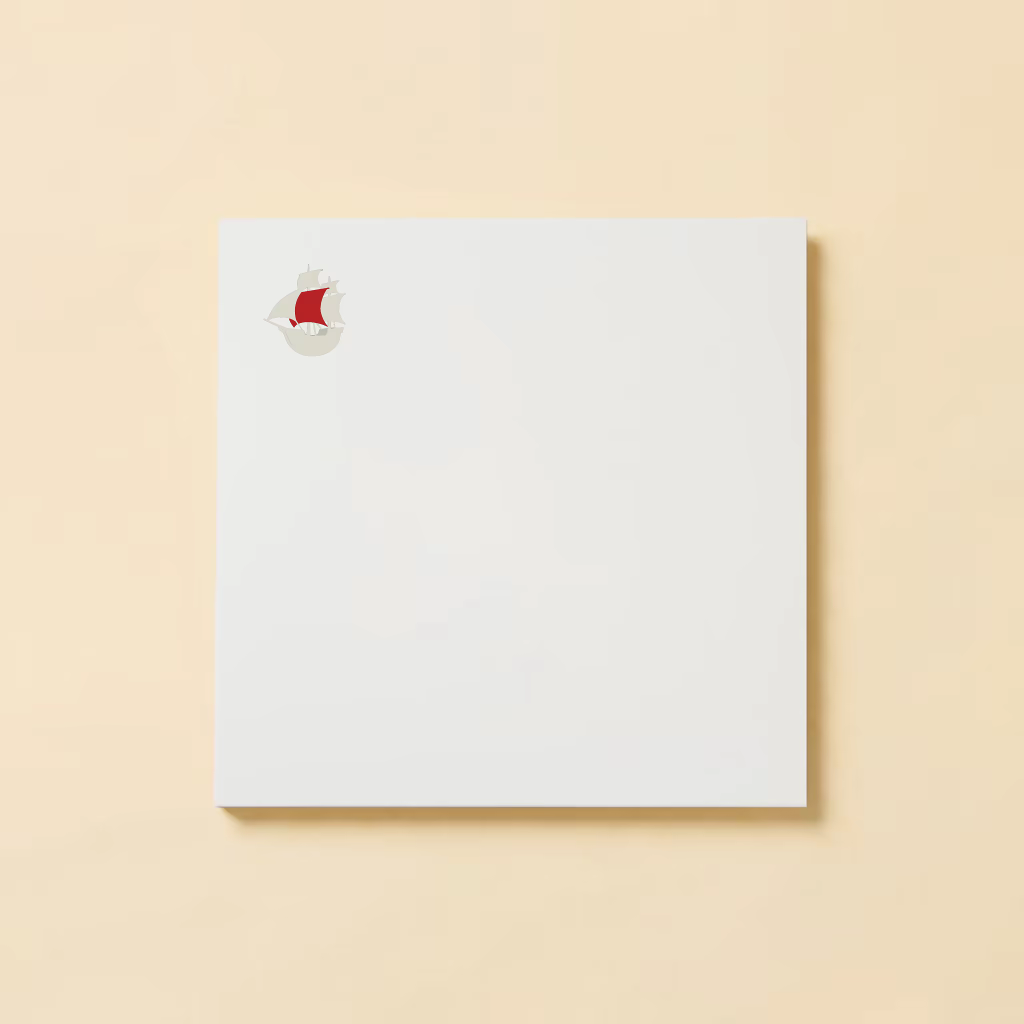 Square Album Sleeve Mockup on Soft Cream