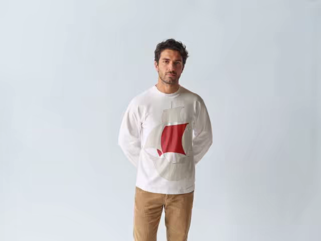 Crewneck Sweatshirt Mockup on a Standing Model