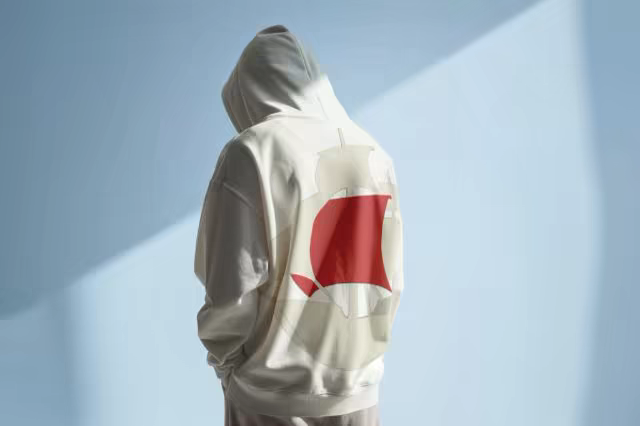 Hoodie Mockup Back View With the Hood Raised