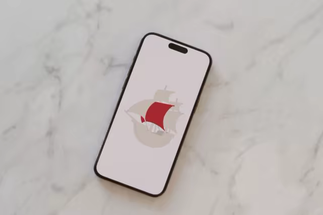 Phone Mockup on Veined White Marble