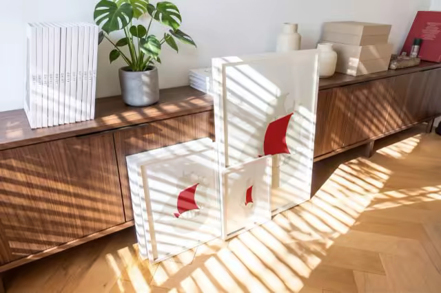 Poster Prints Mockup in a Sunlit Living Room