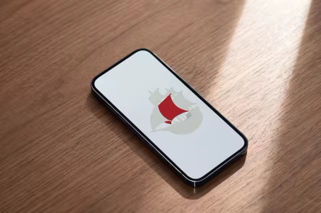 Phone Mockup on Oak Wood in Direct Sun