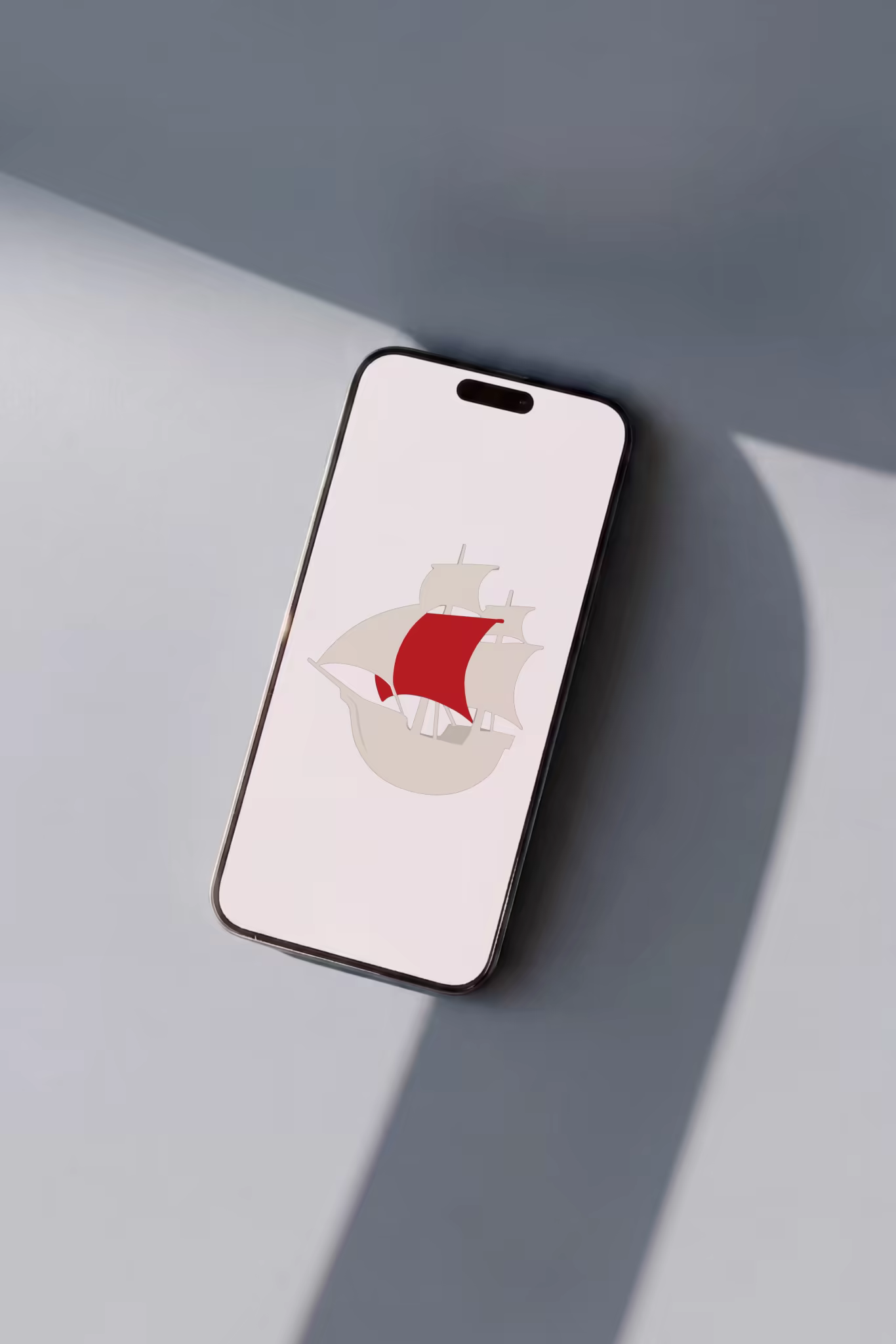 Smartphone Mockup on a Curved Gray Surface