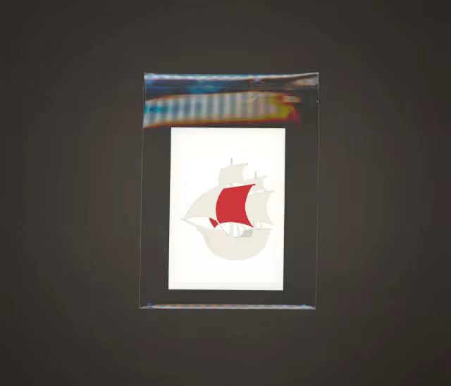 Art Card Mockup in a Glossy Clear Sleeve
