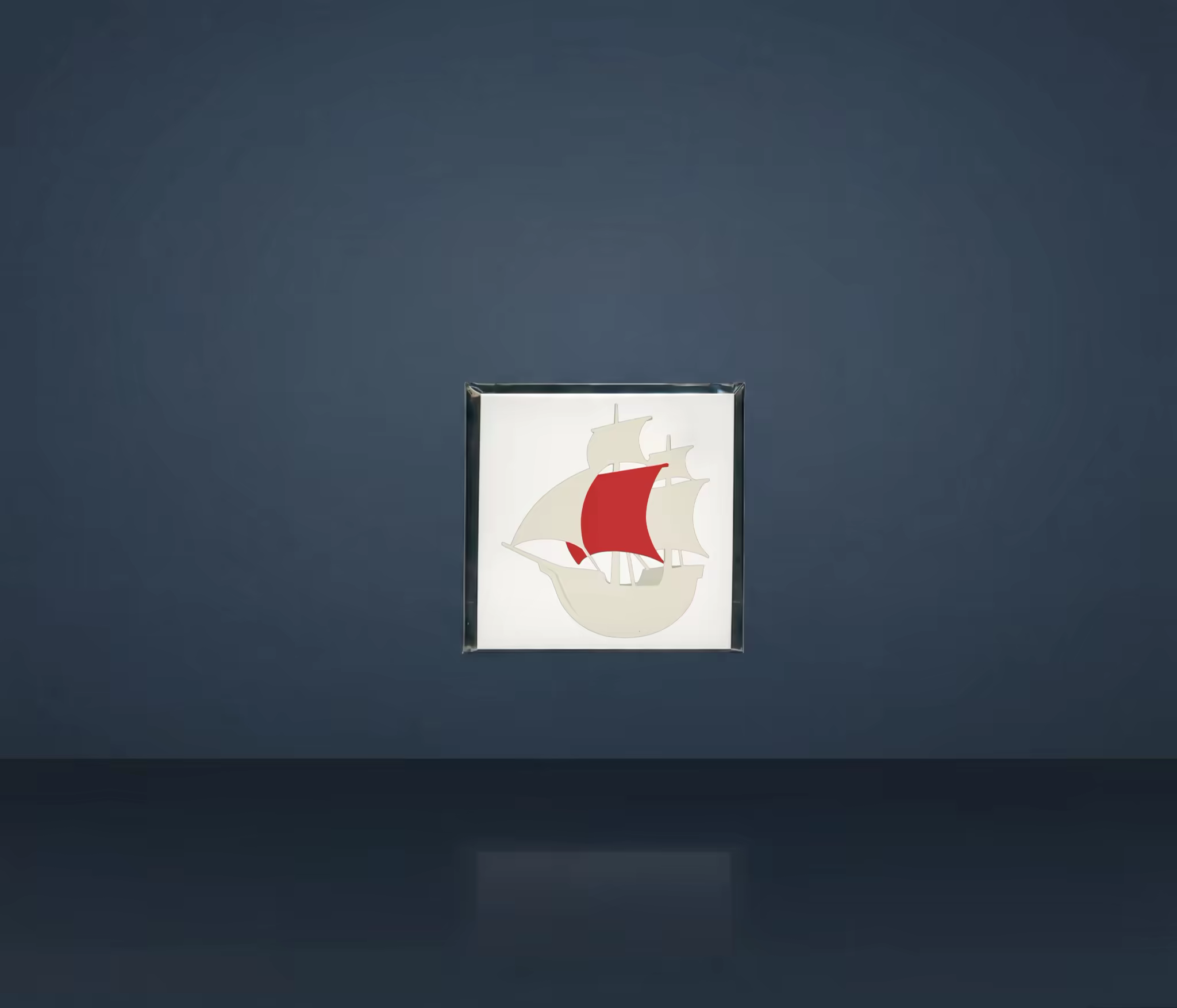 CD Jewel Case Mockup on a Slate Blue Backdrop