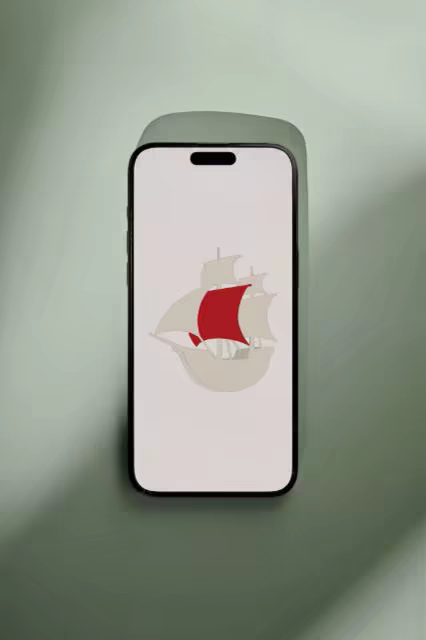 Smartphone Mockup on a Sage Green Stone Block