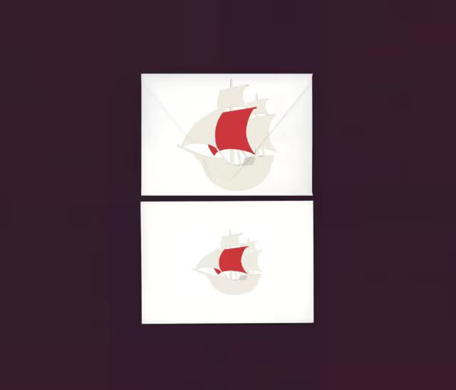 Envelope and Card Mockup on a Deep Plum Surface