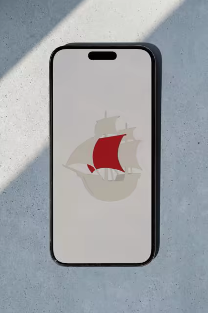 Phone Mockup on Sunlit Speckled Concrete