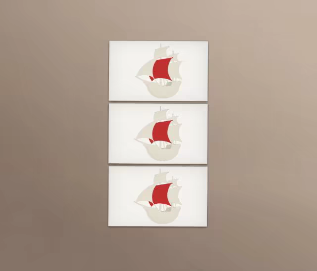 Business Card Mockup Trio on a Taupe Backdrop