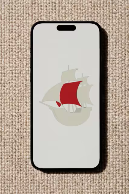 Phone Mockup on a Beige Boucle Carpet