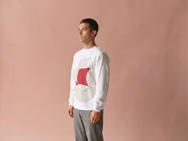 Long Sleeve Shirt Mockup on a Dusty Pink Set