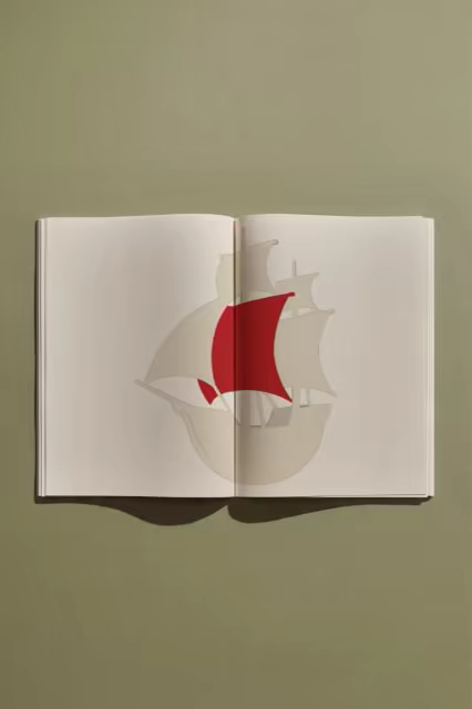 Open Book Spread Mockup on an Olive Backdrop