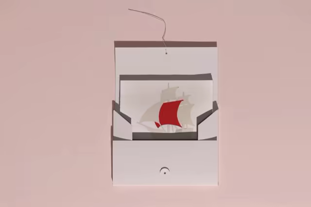 String Tie Envelope Mockup on Blush Pink Paper