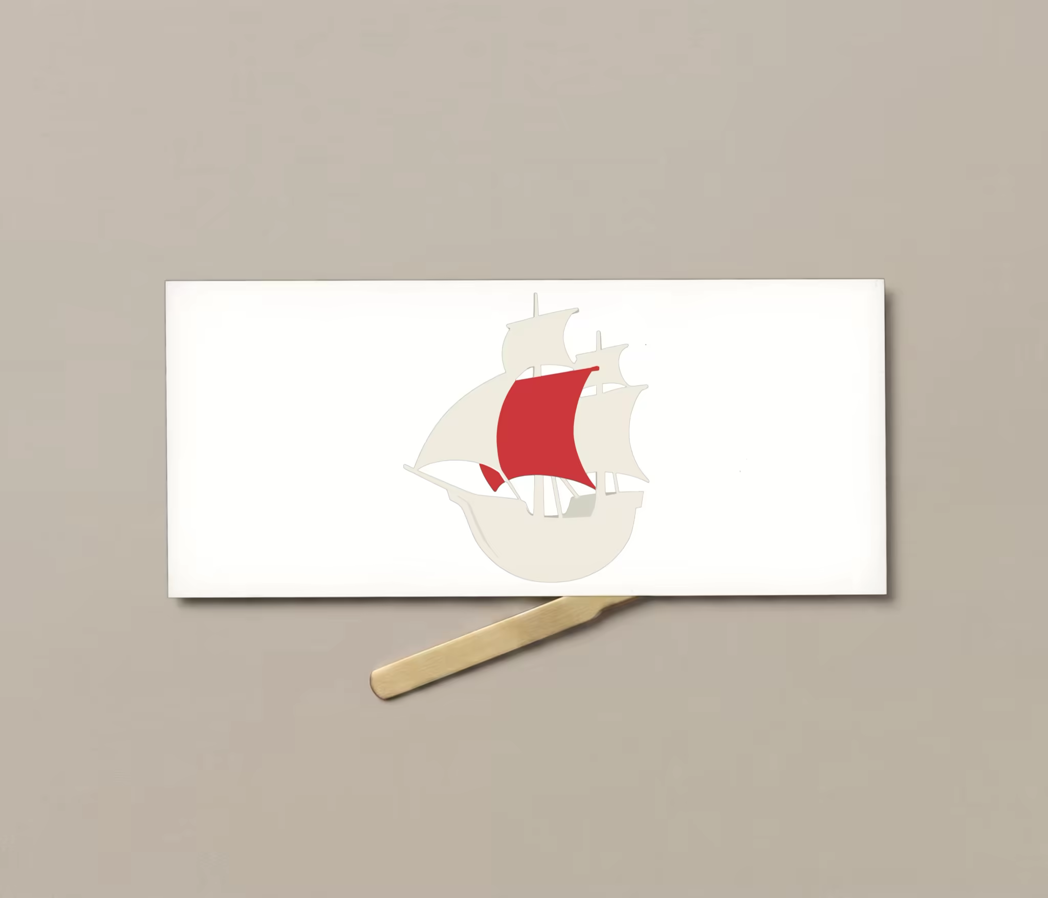 DL Envelope Mockup With a Brass Letter Opener