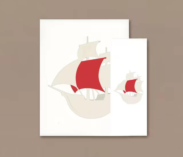 Letterhead Mockup With a Small Card on Taupe