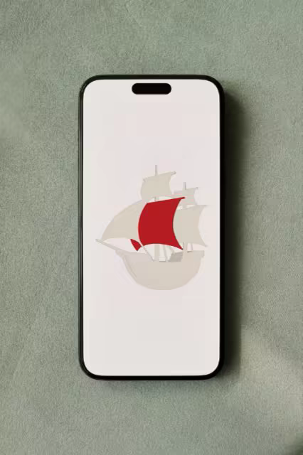 Phone Mockup on Sage Suede Fabric