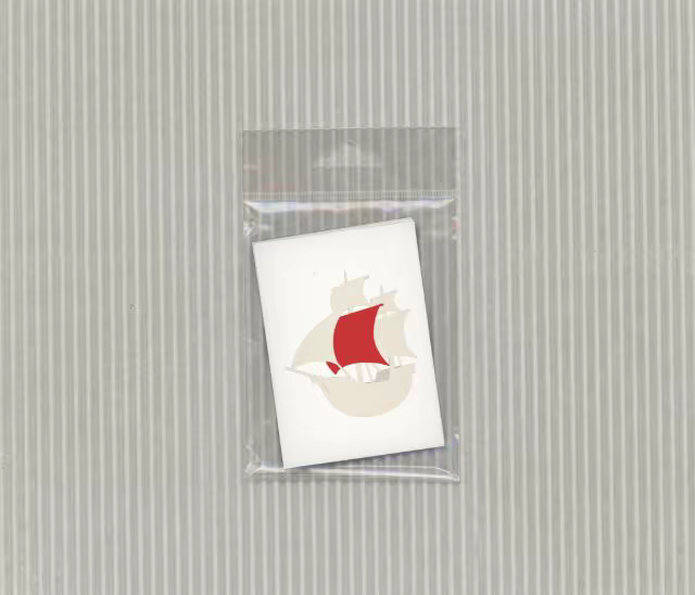 Card Pack Mockup in a Clear Hang Bag