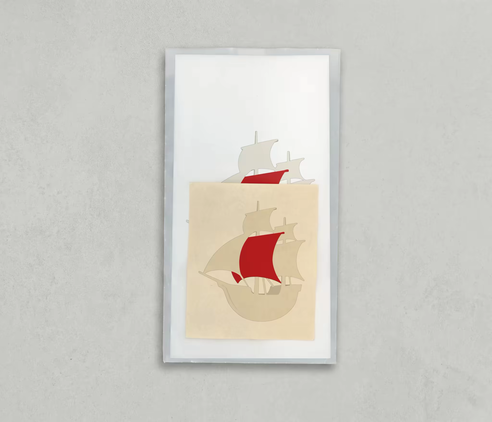 Print Mockup With a Tissue Insert in a Clear Sleeve