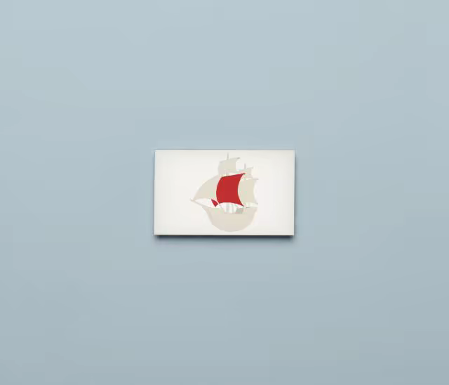 Business Card Mockup Centered on Powder Blue