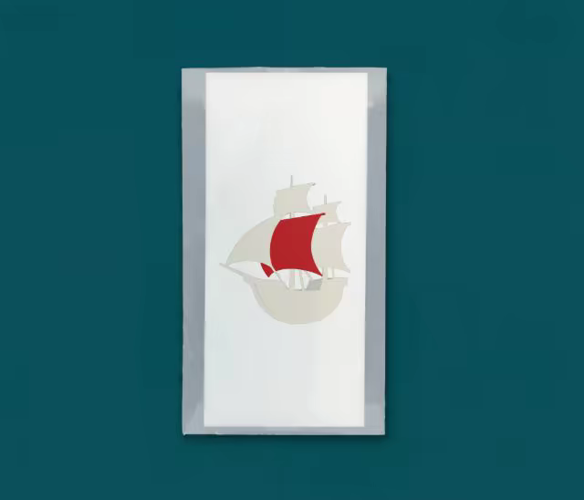 Flyer Mockup in a Translucent Sleeve on Teal