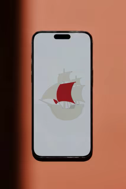 Smartphone Mockup on a Salmon Pink Wall