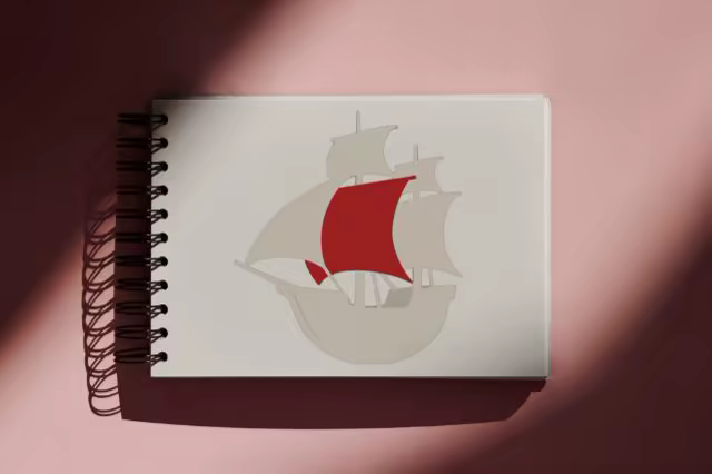 Spiral Sketchbook Mockup in a Beam of Light