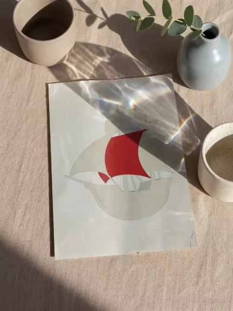 Flyer Mockup on Linen With Morning Coffee