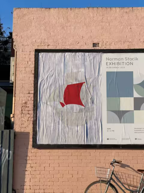 Wheatpaste Poster Mockup on Pink Painted Brick